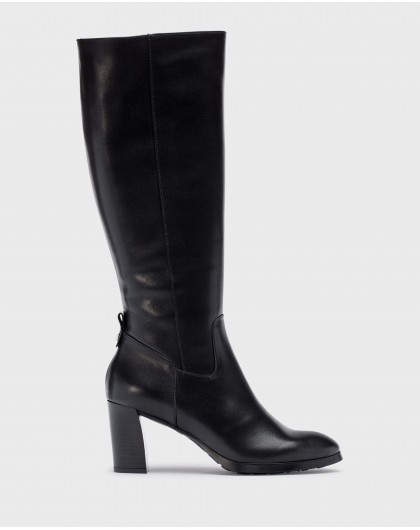 Wonders-Boots-Black heeled boot