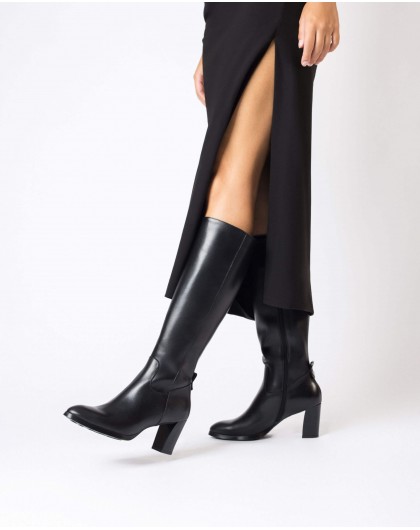 Wonders-Boots-Black heeled boot