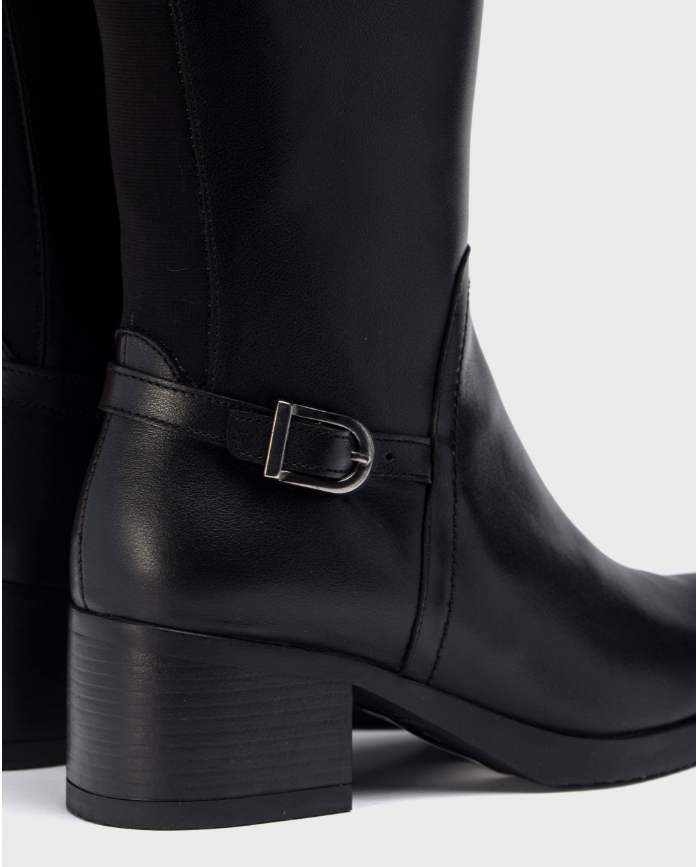 Wonders-Boots-Black elastic boot