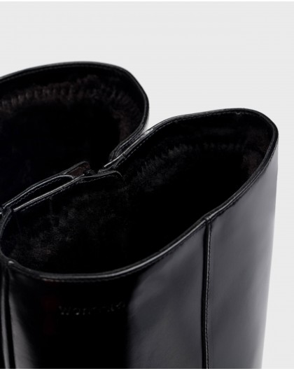 Wonders-Boots-Black MUTON Boots