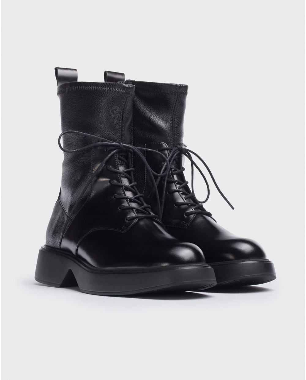 Wonders-Women-Black Silver Ankle boot