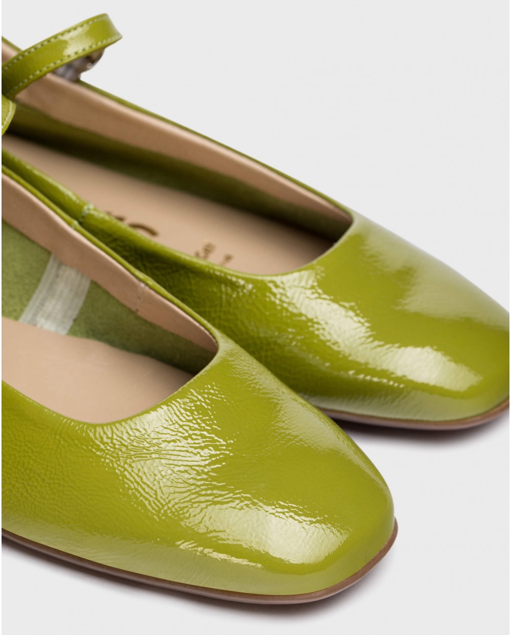 Wonders-Zapatos de mujer-Bailarina SEUL Verde