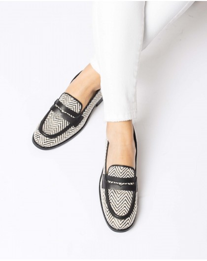 Wonders-Loafers-NAPOLES Black Moccasin