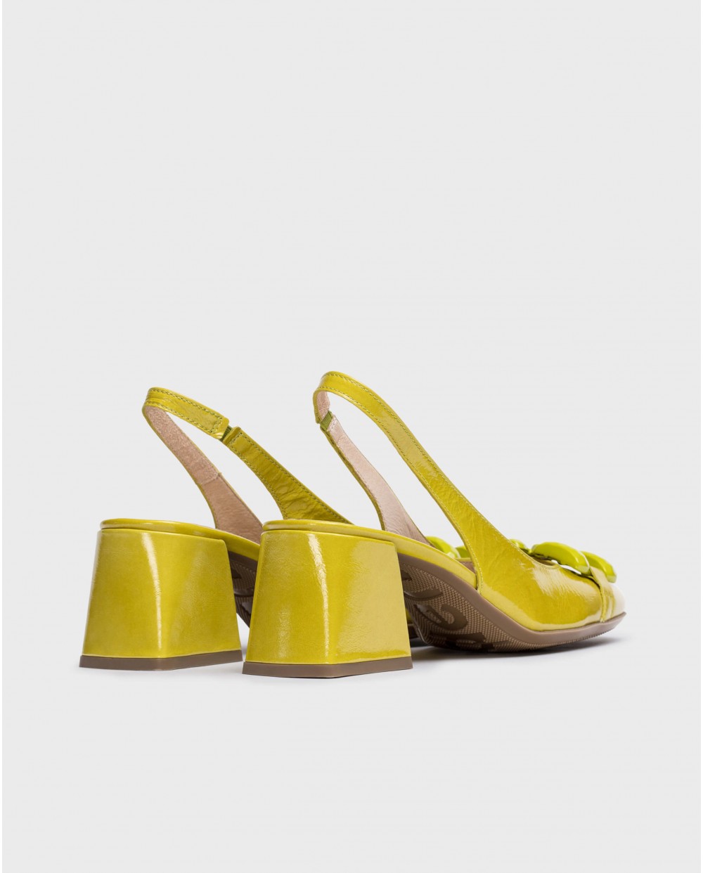 Wonders-Zapatos de mujer-Sandalias tacón KARLA Verde
