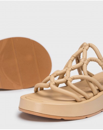 Wonders-Women shoes-Beige ELADIA Platform sandals