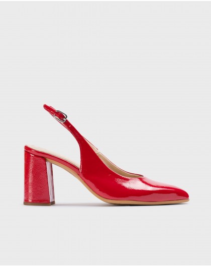 Wonders-Women shoes-Red Vilma Heeled shoes