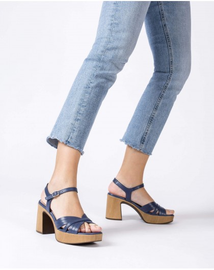 Wonders-Zapatos de mujer-Sandalia MARISOL Azul