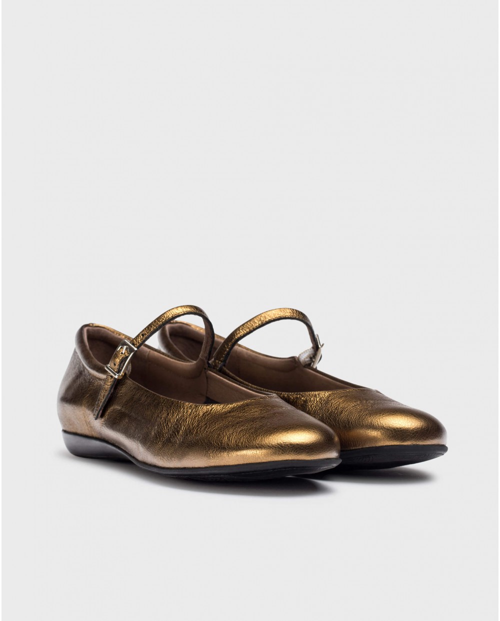 Wonders-Pre Fall 2024-Gold MONTARI Ballet Flat