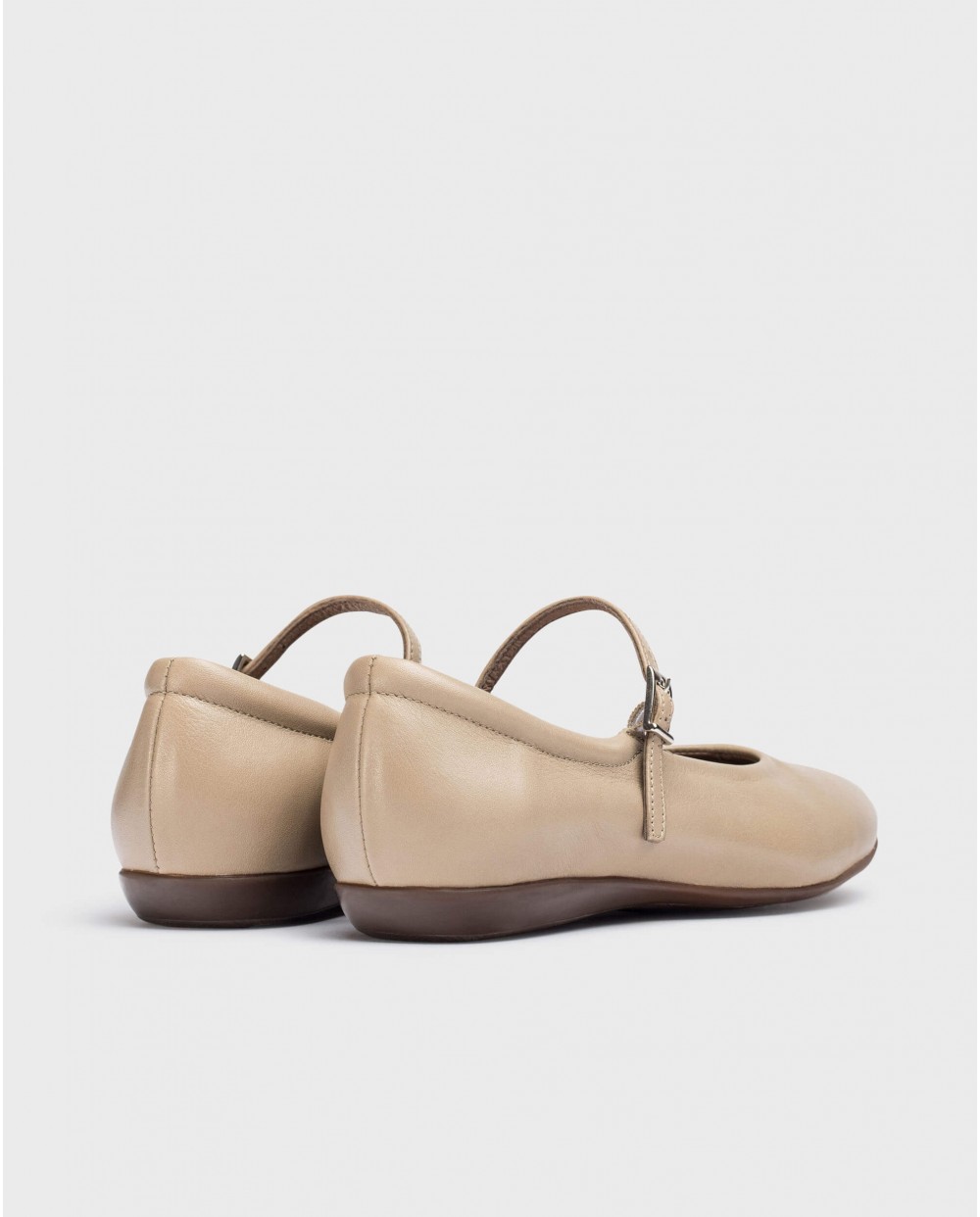 Wonders-Pre Fall 2024-\nBrown MONTARI Ballet Flat