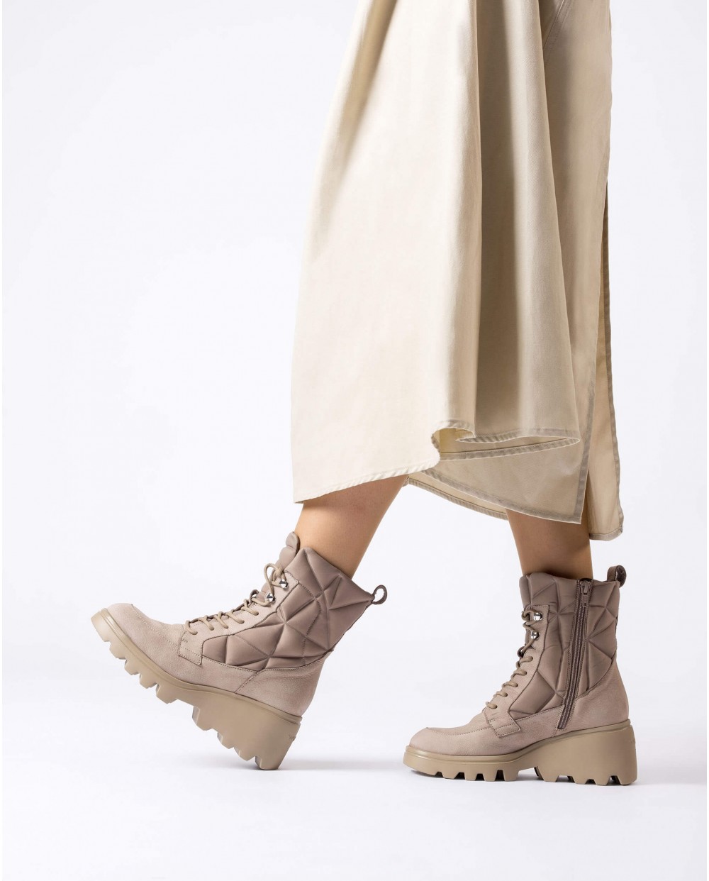 Wonders-Ankle Boots-Brown SILVER Ankle Boots