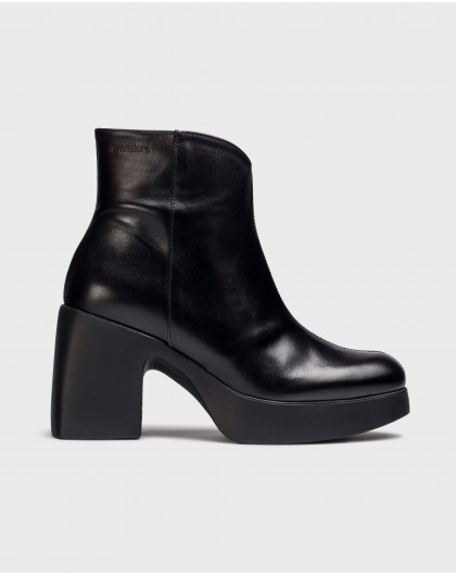 Wonders-Ankle Boots-Black PAROS ankle boot