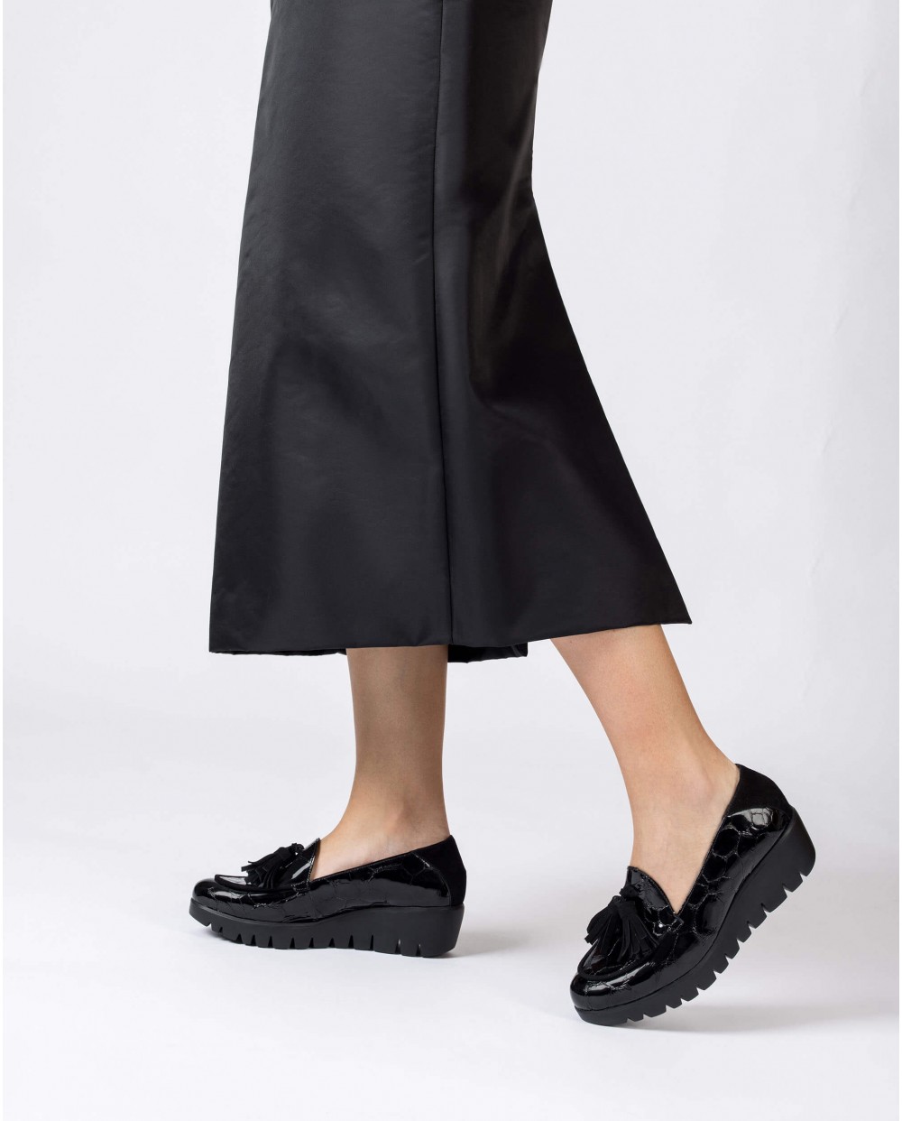 Wonders-Loafers-Black SIMONE moccasin