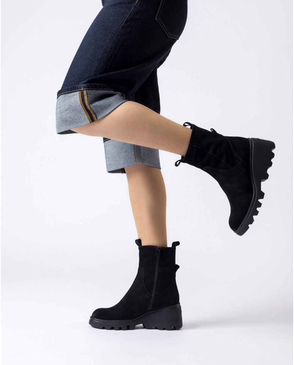 Wonders-Ankle Boots-Black LEEDS ankle boots