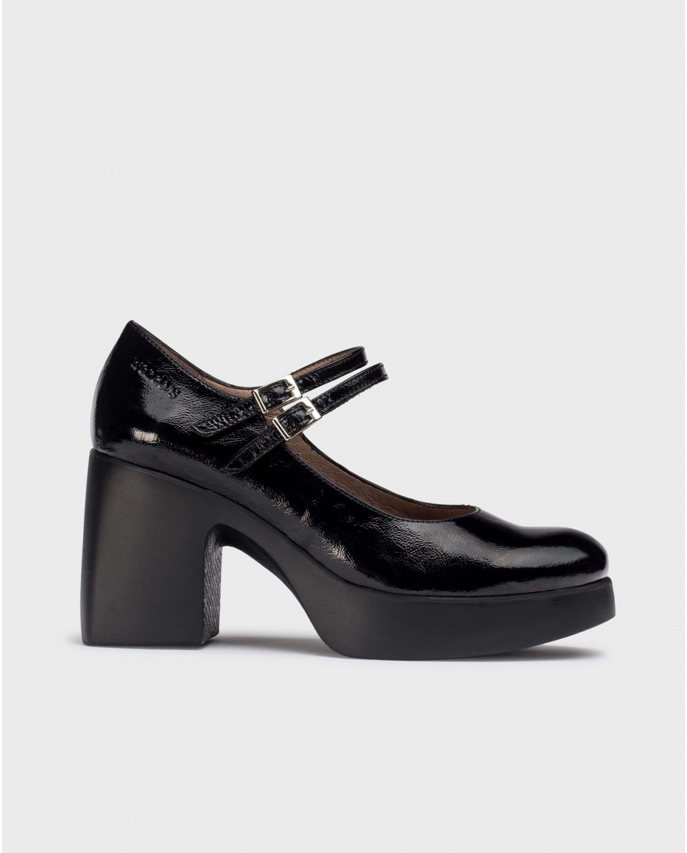 Wonders-Platforms-Black Lady Mary Janes