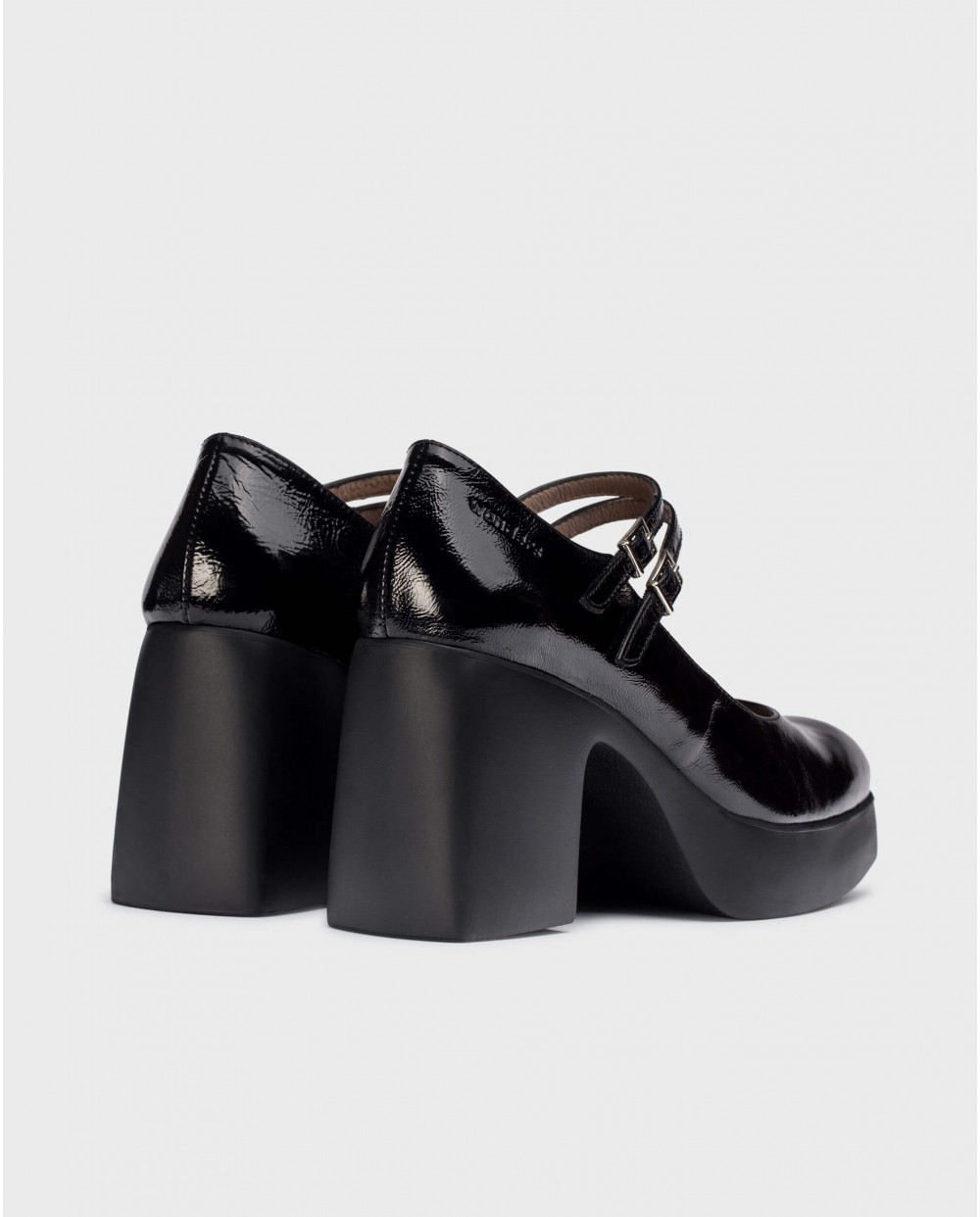 Wonders-Platforms-Black Lady Mary Janes