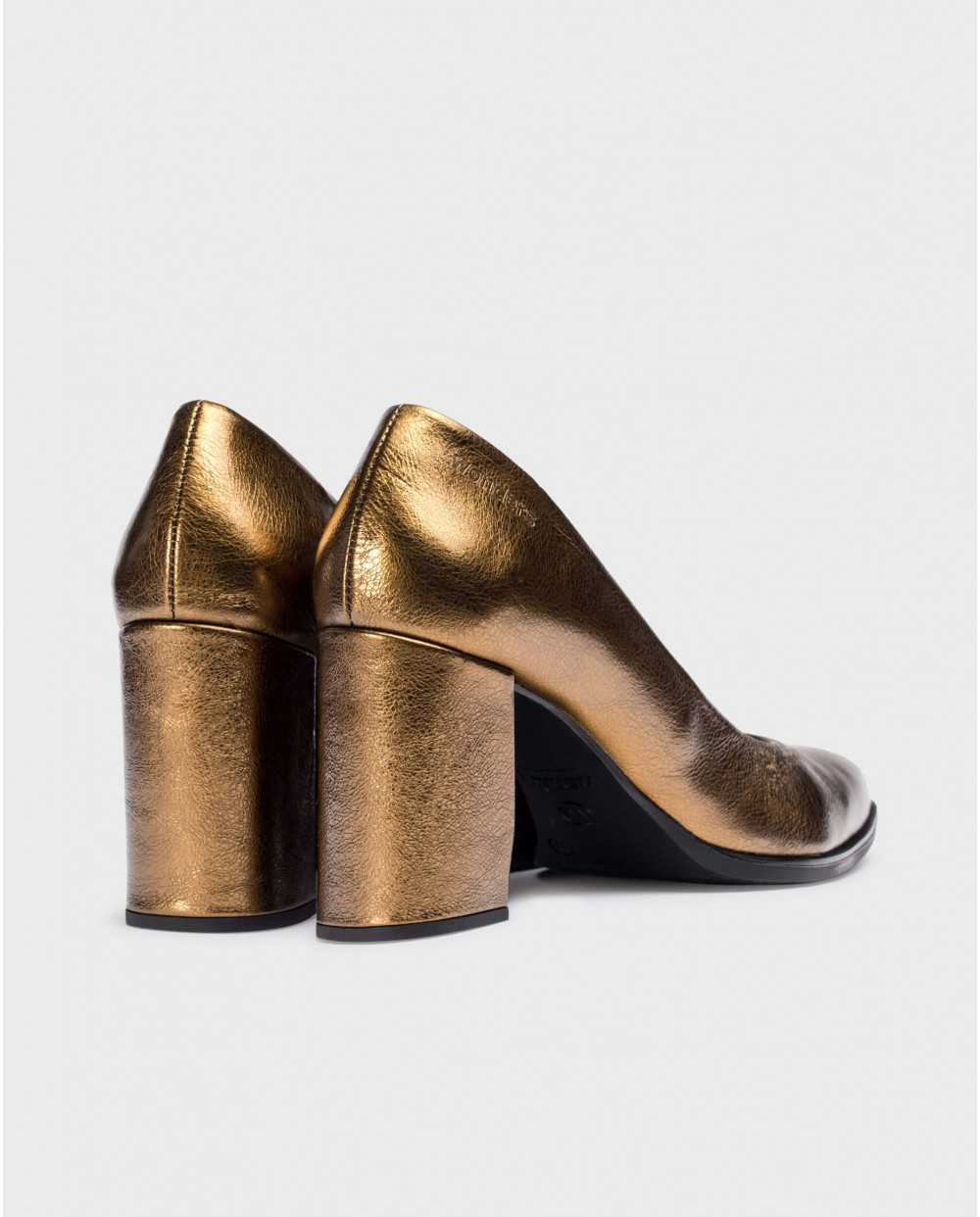 Wonders-Tacones-Zapato ICONIC Oro