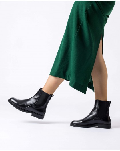 Wonders-Ankle Boots-Black SCAR Ankle boot