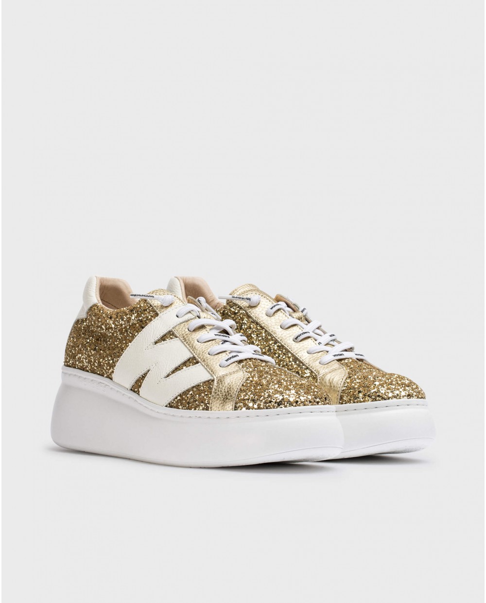 Wonders-Sneakers-Platinum Glitter DORITA Sneaker