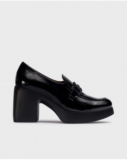 Wonders-Platforms-Black FRAU Loafer