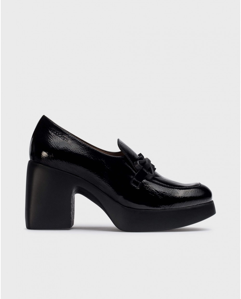 Wonders-Platforms-Black FRAU Mocassin