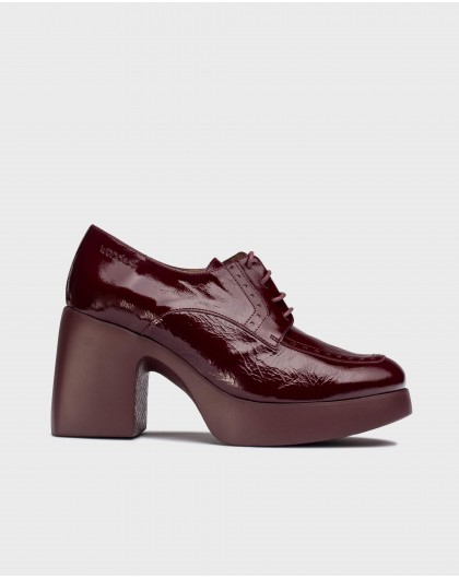 Wonders-Platforms-Burgundy MERCEDES shoes