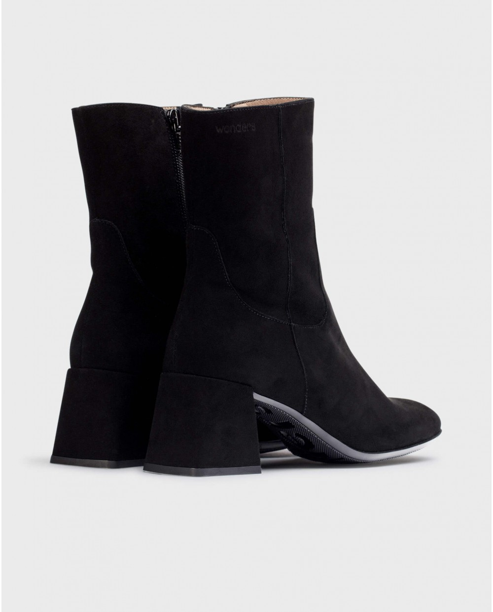 Wonders-Ankle Boots-Black MANDY Ankle Boots