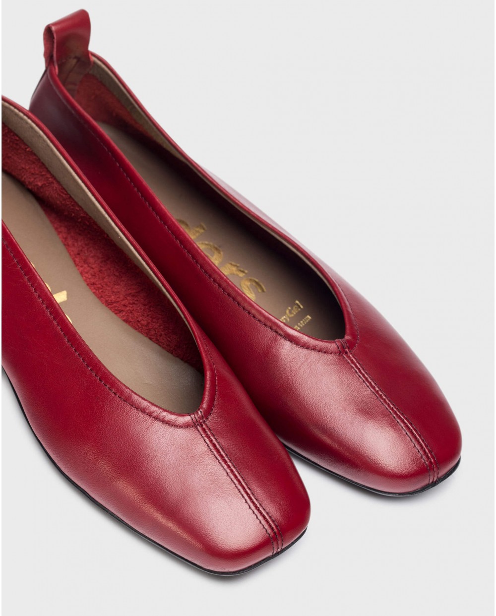 Red PEPA ballet pump