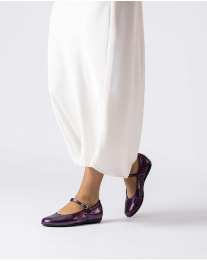 Purple MONTARI Ballet Flat