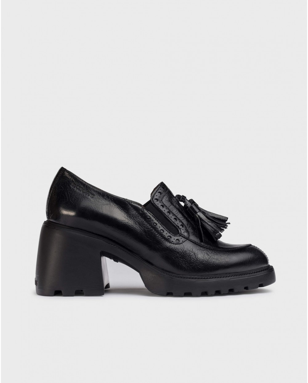 Wonders-Loafers-Black ROCOCO Loafers