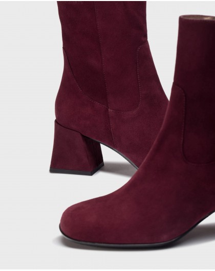 Wonders-Ankle Boots-Burgundy MANDY Ankle Boots