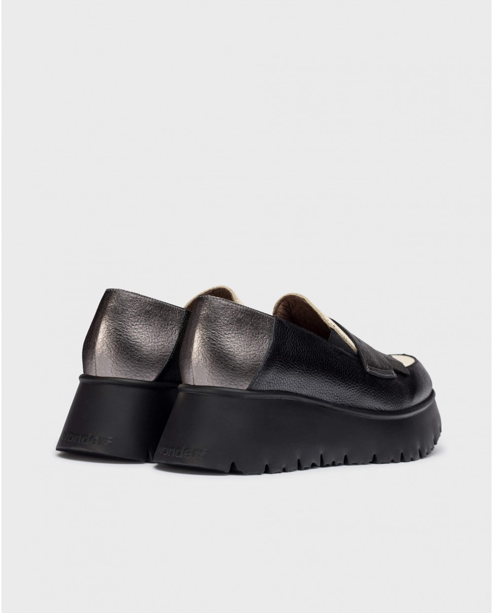 Wonders-Loafers-Lead MEDIANOCHE loafers