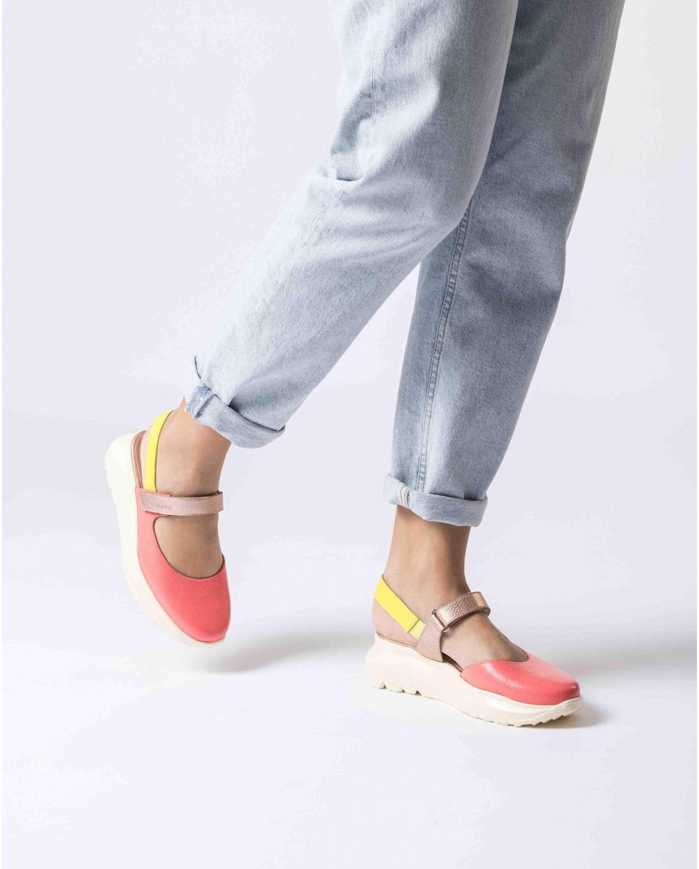 Wonders-Platforms-Coral ZAIRE Slingback