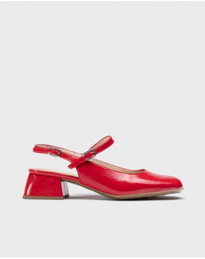 Wonders-Heels-Red VESNA Slingback