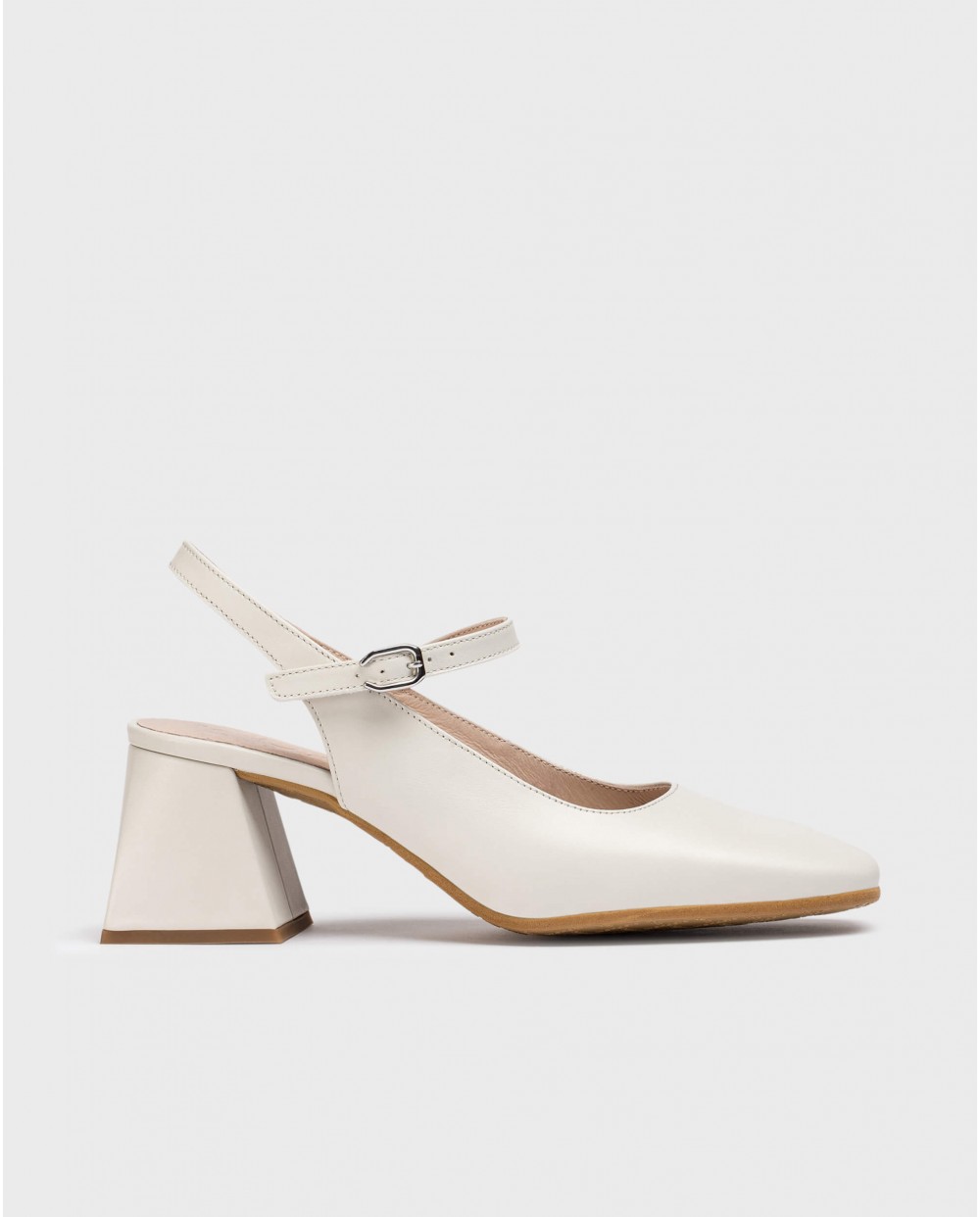 Wonders-Heels-White JANE Slingback