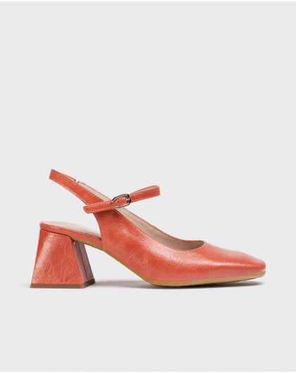 Wonders-Heels-Coral JANE Slingback