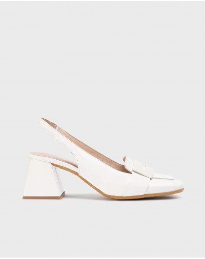 Wonders-SS 2025-White REBECA Slingback