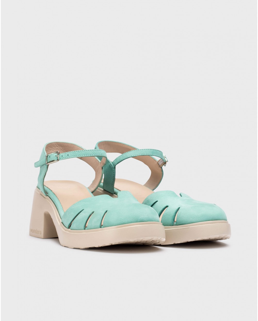 Wonders-Heels-Blue HAIZEA Sandal