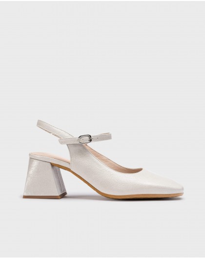 Wonders-Heels-Off White JANE Slingback