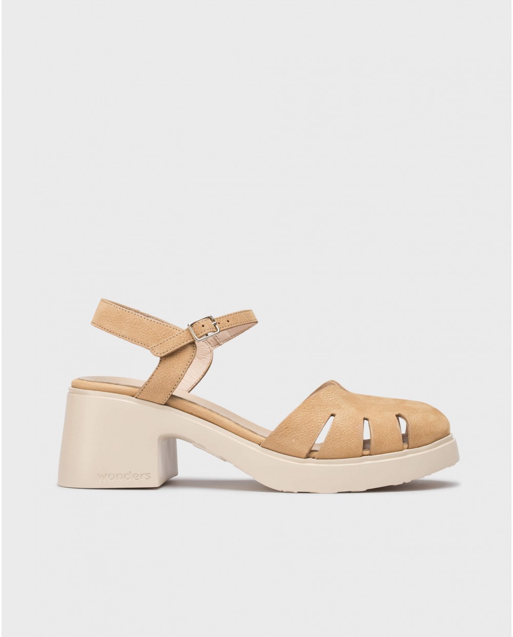 Wonders-Heels-Brown HAIZEA Sandal