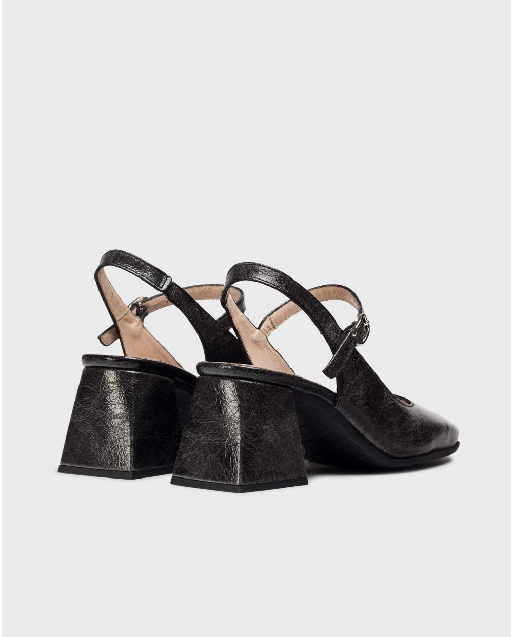 Wonders-Heels-Black JANE Slingback