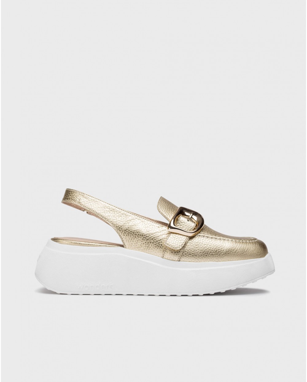 Wonders-Platforms-Gold ACALIA Slingback