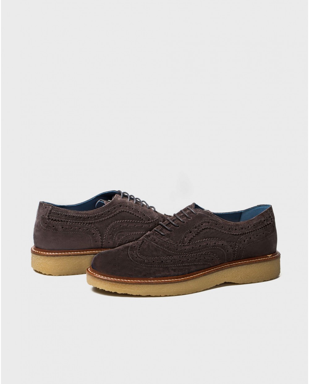 Wonders-Winter Outlet-Leather shoe with brogue detail