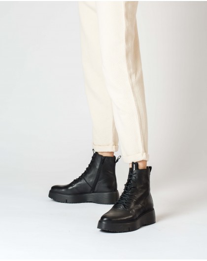 Wonders-Ankle Boots-Black Bristol Ankle boot