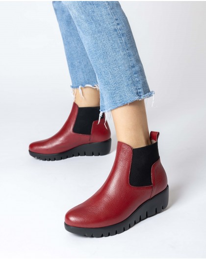Wonders-Ankle Boots-Red Sasha Ankle Boot