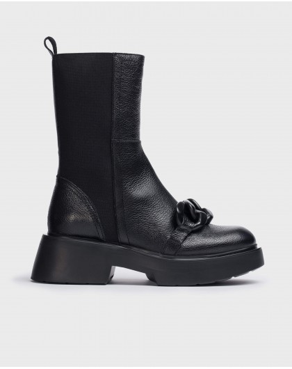 Wonders-Ankle Boots-Black Aiko Ankle Boot