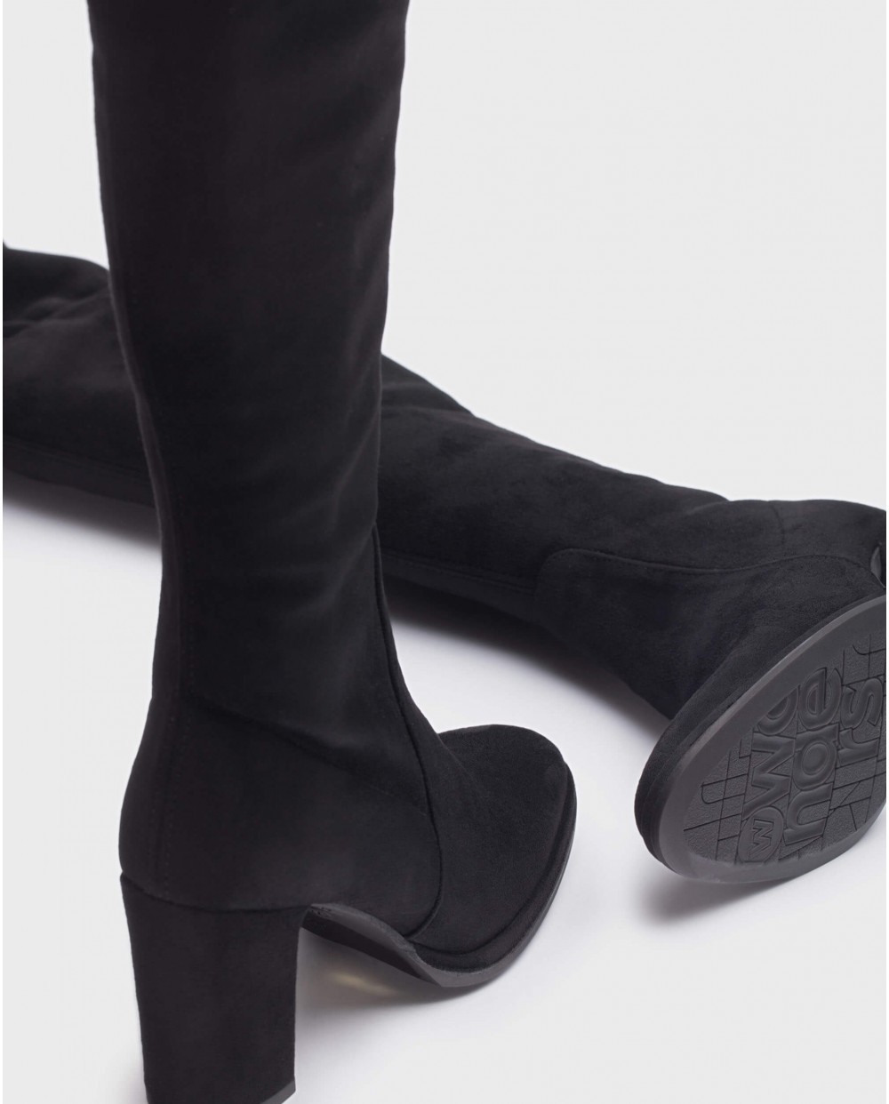 Wonders-Boots-\nAuster black over the knee boot