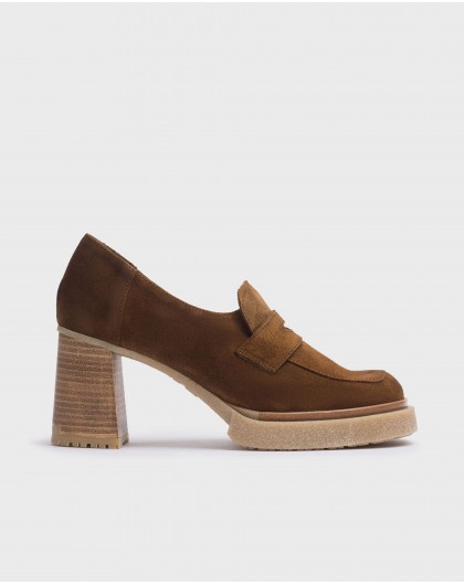 Wonders-Heels-Brown Shoe