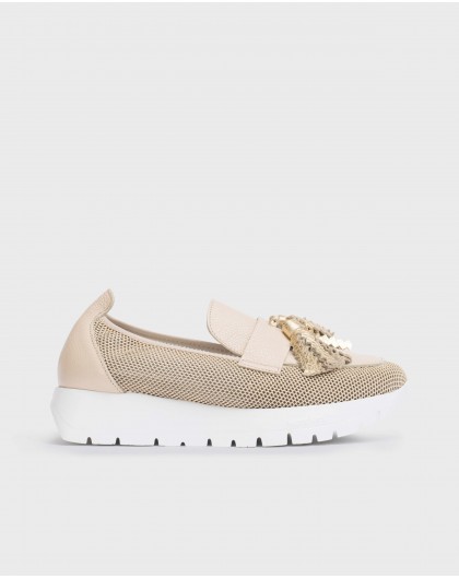 Wonders-Loafers-Beige Materia moccasin