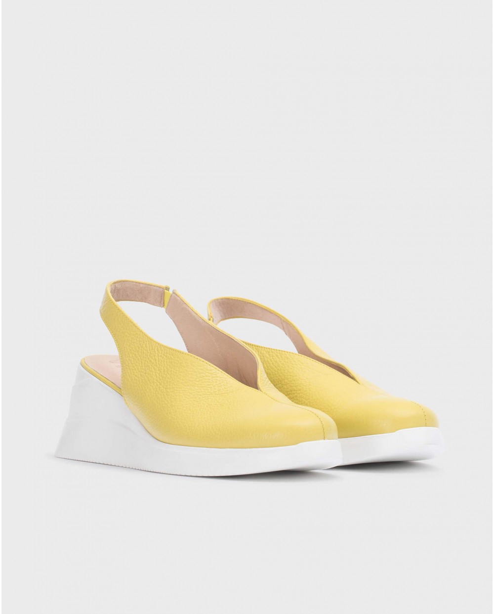 Lime green Walter wedge shoe