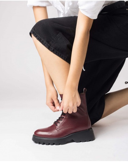 Wonders-Ankle Boots-Burgundy ATARI Ankle boot